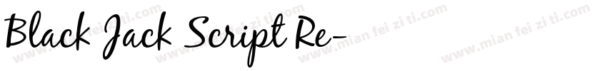 Black Jack Script Re字体转换